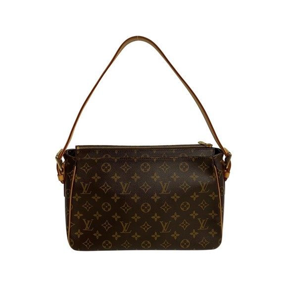 LOUIS VUITTON Vivacite GM Monogram Leather 2way Handbag Shoulder Bag Brown 19734 - Picture 4 of 9